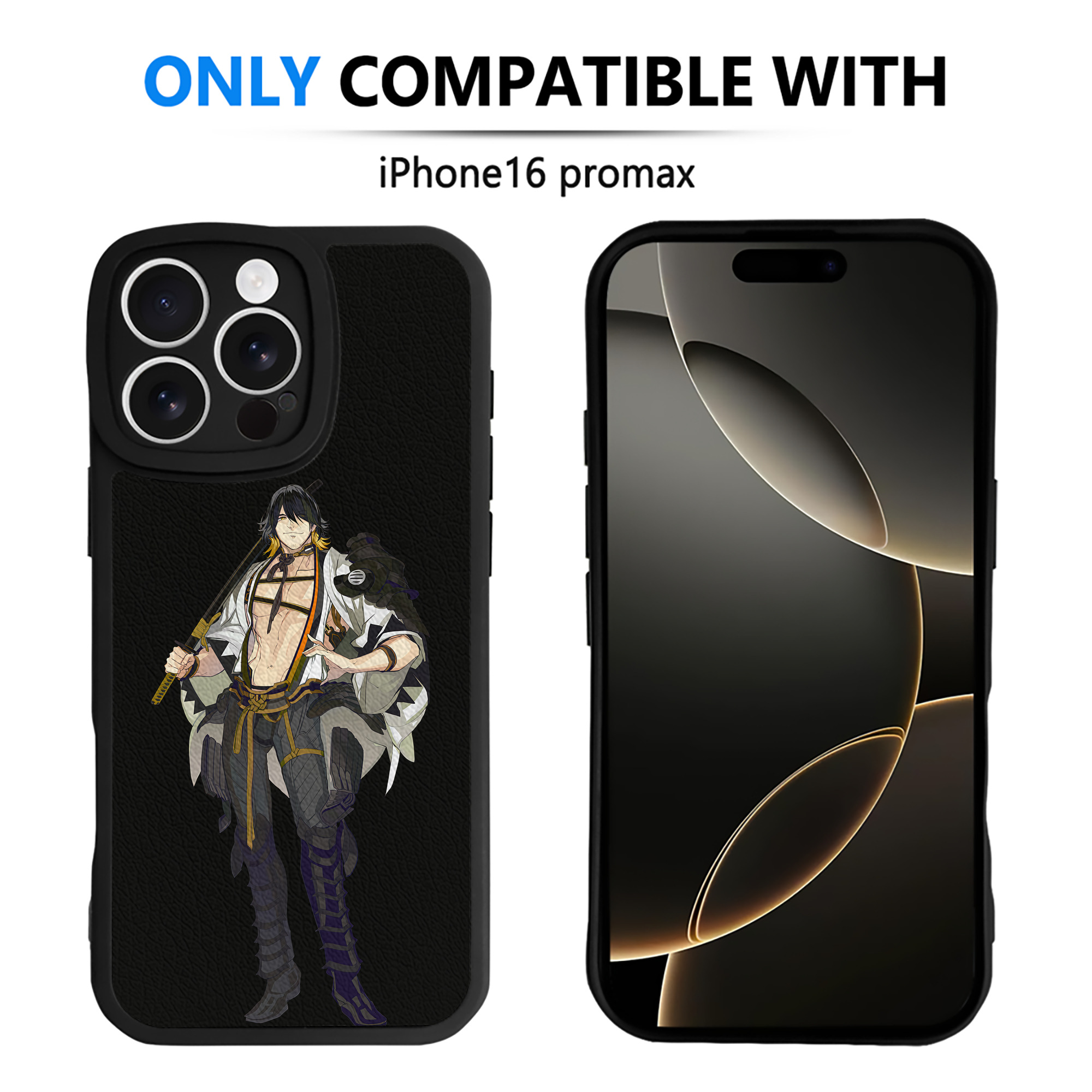 （画像用） 刀剣乱舞 Touken Ranbu 【iPhone 16シリーズ対応】シリコンスマホケース（レザー調） 材質：シリコン